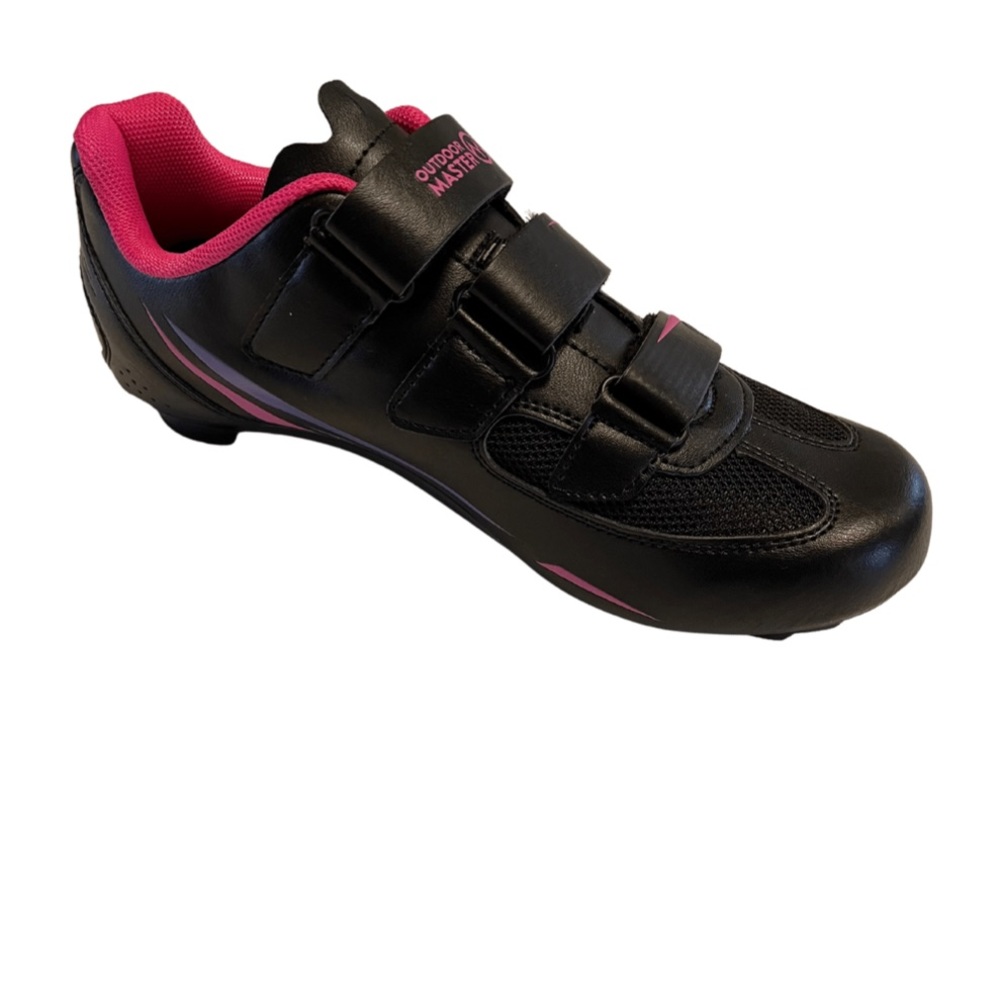 Outdoor Master Women’s Black and Pink Cycling Shoes